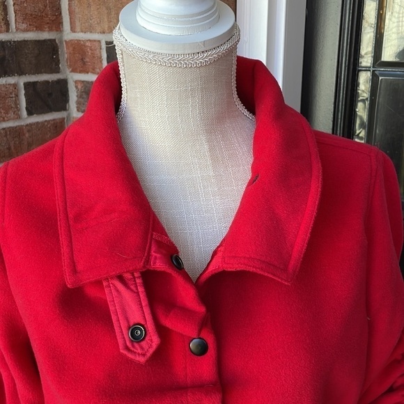 Katherine‎ Barclay Red A-line Coat - Picture 2 of 10